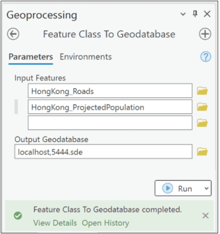 EsriFeatureClasstoGeodatabaseNew